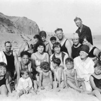 The Rust family at Topanga Beach